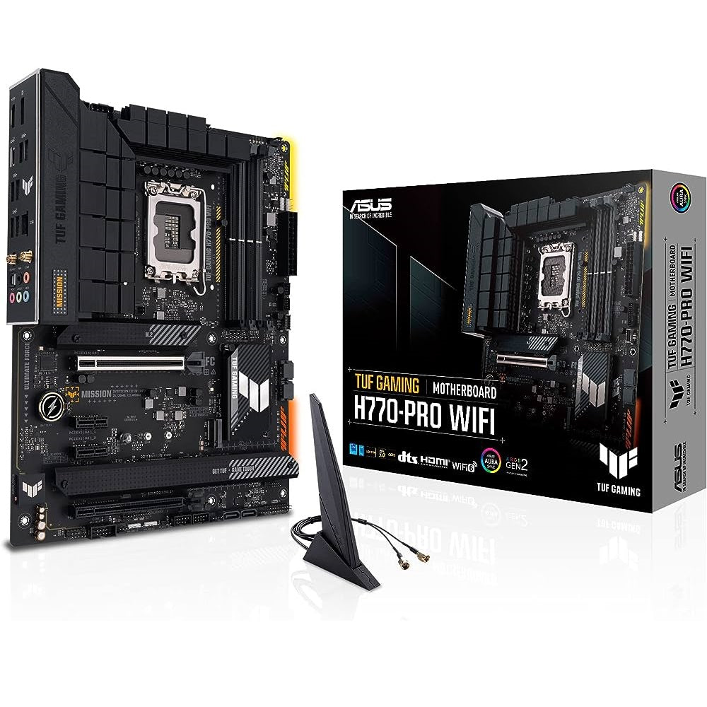 Asus TUF Gaming H770-Pro Wi-Fi Intel 13th 12th Series, LGA 1700/DDR5 Gaming Motherboard Asus TUF Gaming H770-Pro Wi-Fi Intel 13th 12th Series, LGA 1700/DDR5 Gaming Motherboard
